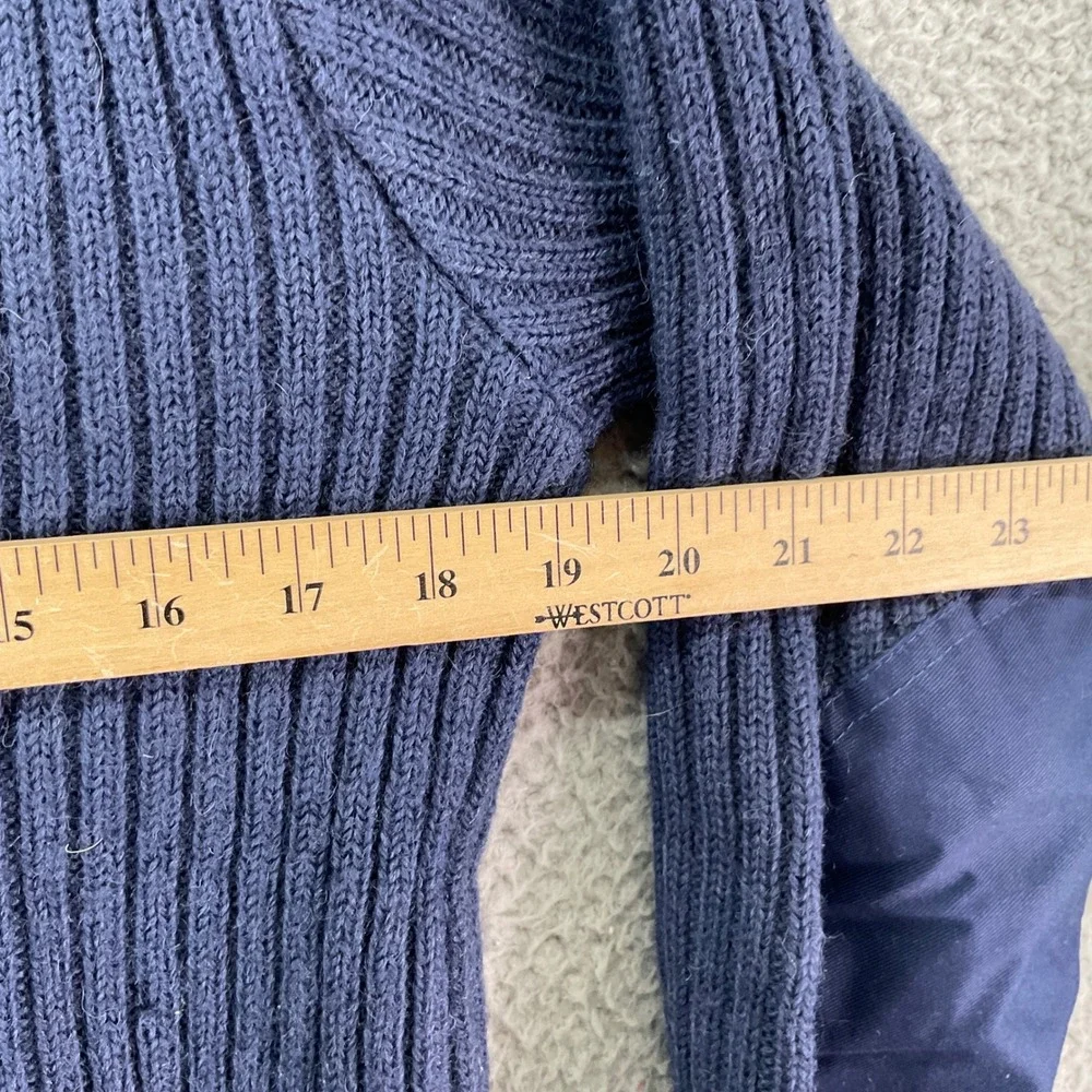 Brigade Quartermasters Woolly Pully Sweater Mens 44 Navy Blue Ribbed Military